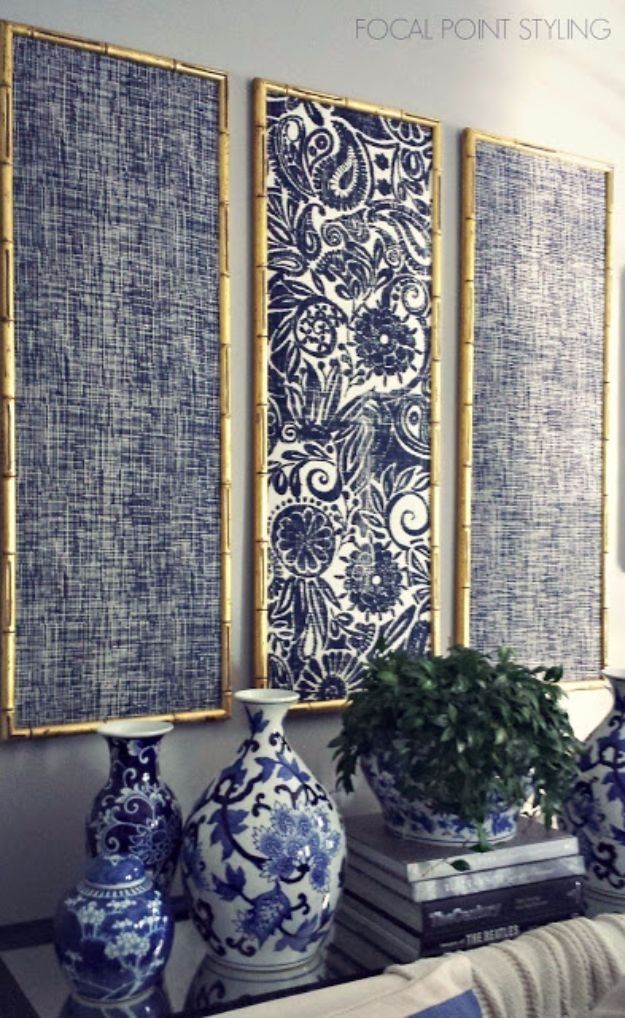 76 Brilliant Diy Wall Art Ideas For Your Blank Walls – Diy Joy Inside Batik Fabric Wall Art (Photo 5 of 15)