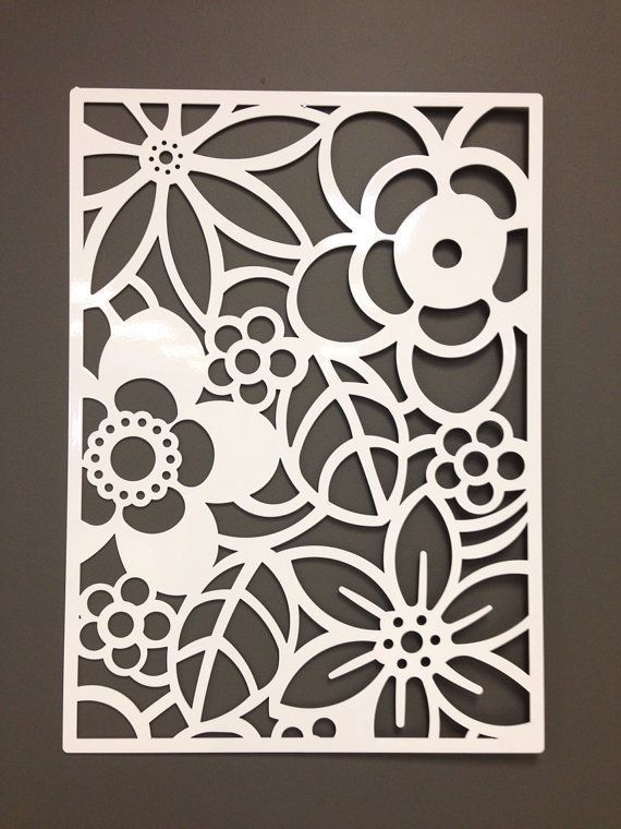 Abstract Flower Metal Wall Or Garden Art Panel 24" | Patio Wall Throughout Abstract Garden Wall Art (View 10 of 15)