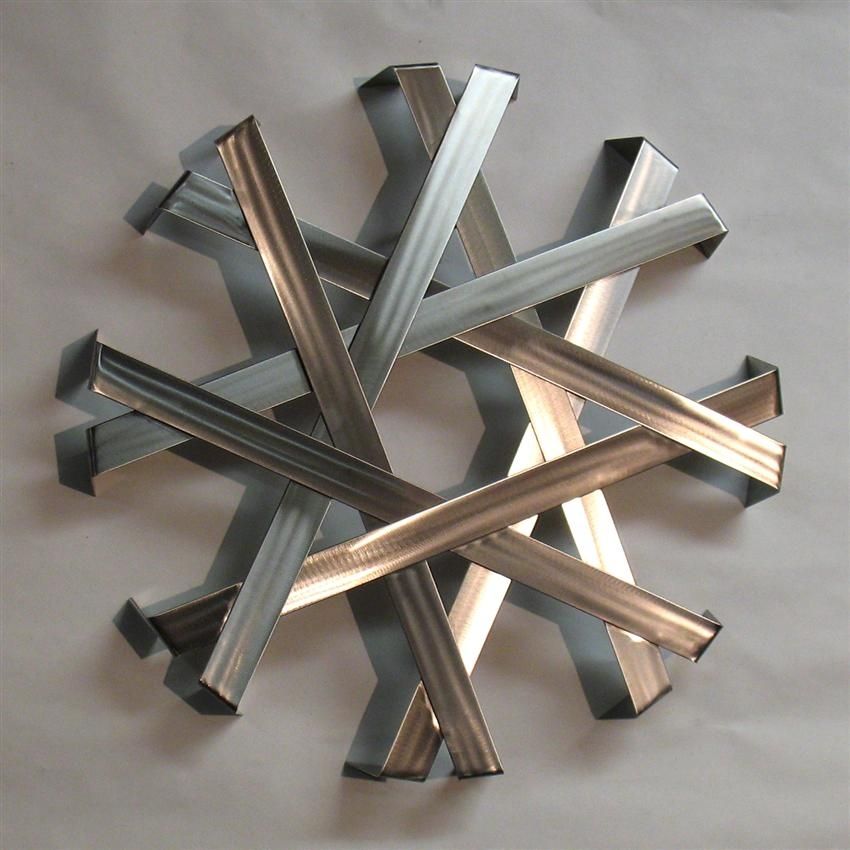 Abstract Metal Wall Art Sculpture – Stainless Steel | Modern Metal Inside Abstract Iron Wall Art (Photo 1 of 15)