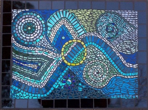 Abstract Mosaic Wall Artcolleengail On Etsy, $325.00 This With Abstract Mosaic Wall Art (Photo 6 of 15)