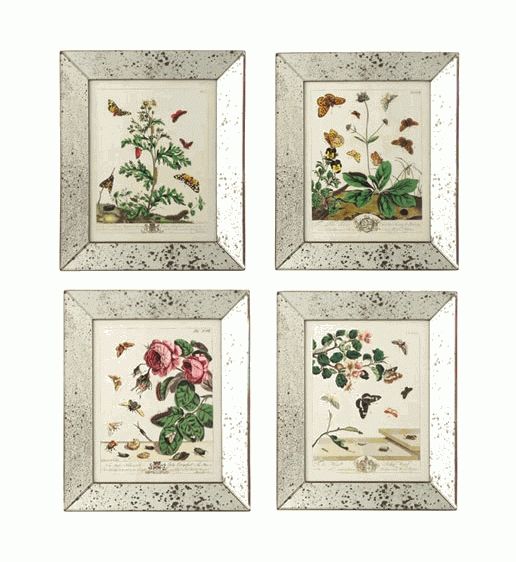 Amanti Art Katie Pertiet Touch Of Blue Set Of 4 Framed Art Set Of Within Framed Art Prints Sets (View 6 of 15)