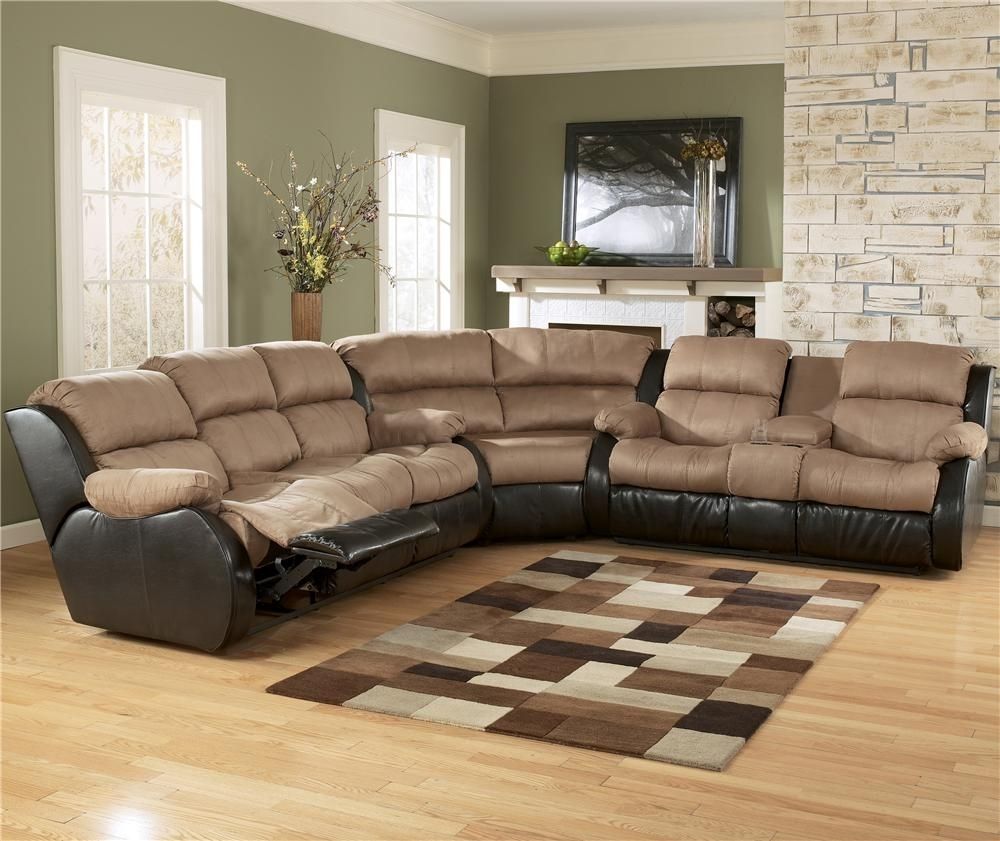 Ashley Furniture Presley – Cocoa 3 Piece Sectional Sofa With With Clarksville Tn Sectional Sofas (View 1 of 10)
