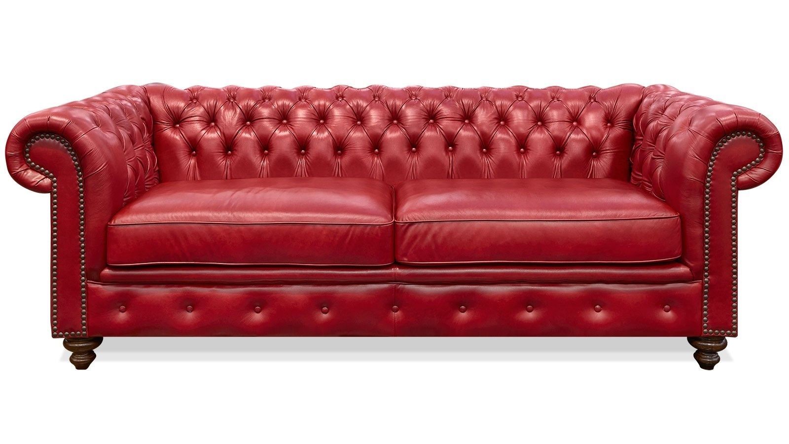 Astonishing Image Of Elegant Red Leather Sofa In A Living Room Bie Pertaining To Red Leather Sofas (View 5 of 10)