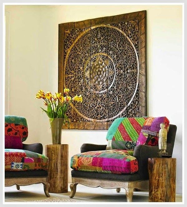 Balinese Wood Wall Art – Found On Etsy Shop Siam Sawadee (https Intended For Etsy Wall Accents (Photo 1 of 15)