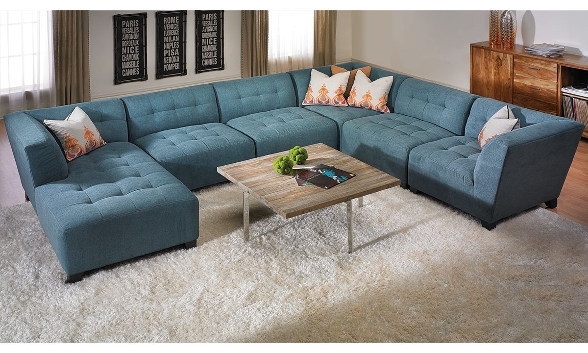 Belaire Tufted Contemporary Modular Sectional | Haynes Furniture Pertaining To Virginia Beach Sectional Sofas (Photo 1 of 10)