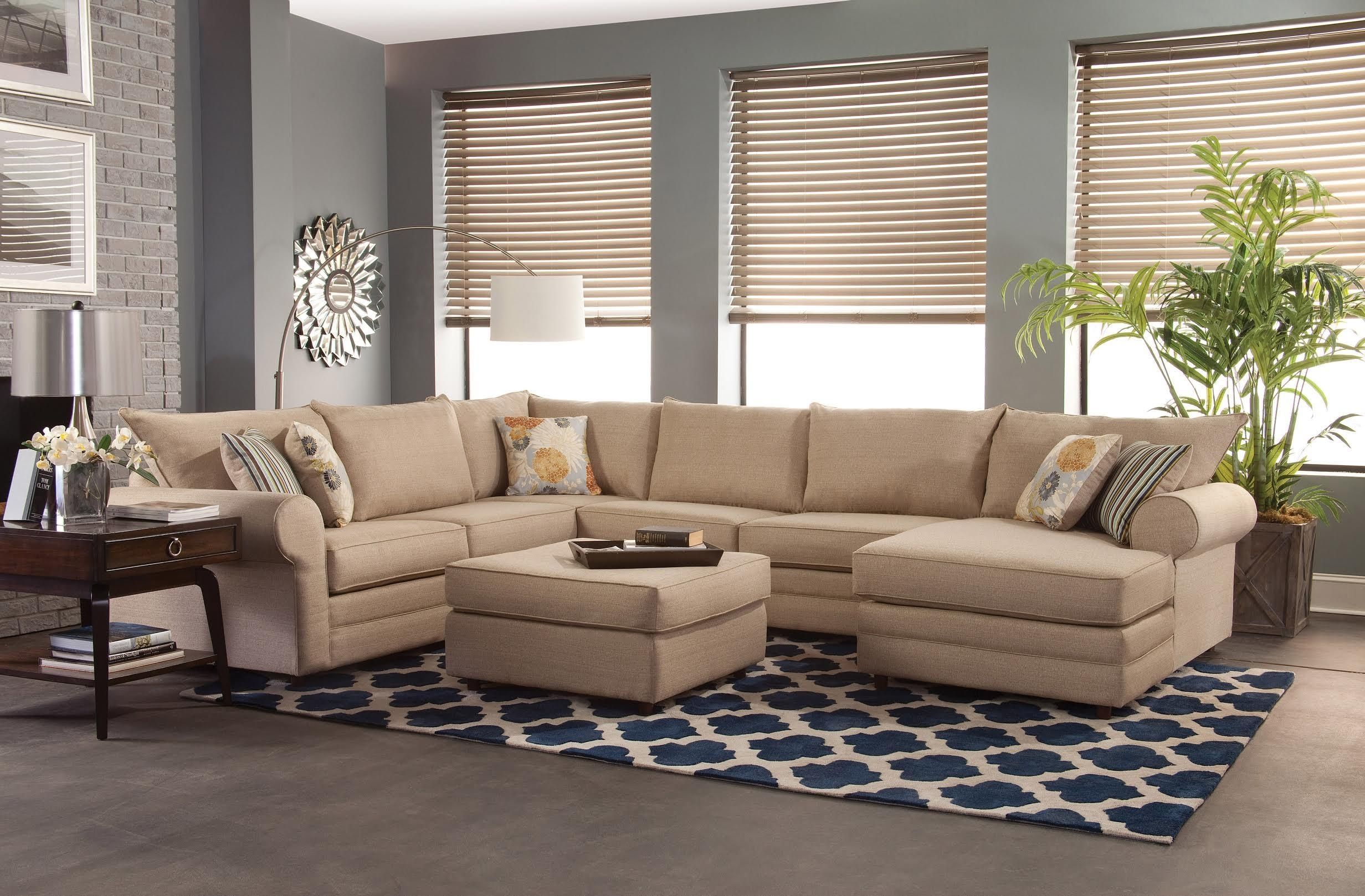 Belfort Essentials Monticello Casual Sectional Sofa | Belfort Throughout Sectional Sofas (Photo 6132 of 7825)
