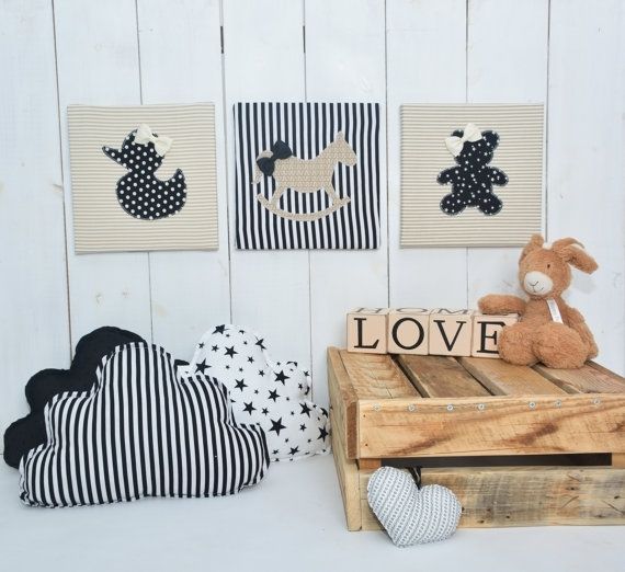 Featured Photo of Top 15 of Nursery Decor Fabric Wall Art