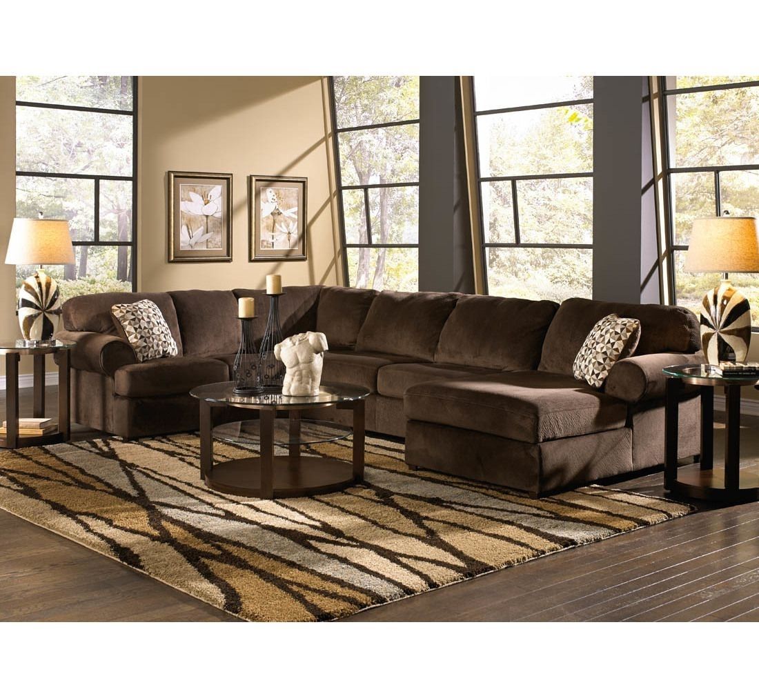 Calvin Sectional W/2 Pillows | Badcock &more | Den Furniture Ideas Pertaining To Sectional Sofas At Badcock (View 3 of 10)