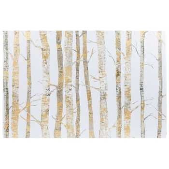 Cream & Gold Birch Trees Canvas Wall Decor | Hobby Lobby | 977991 With Regard To Birch Trees Canvas Wall Art (Photo 1 of 15)