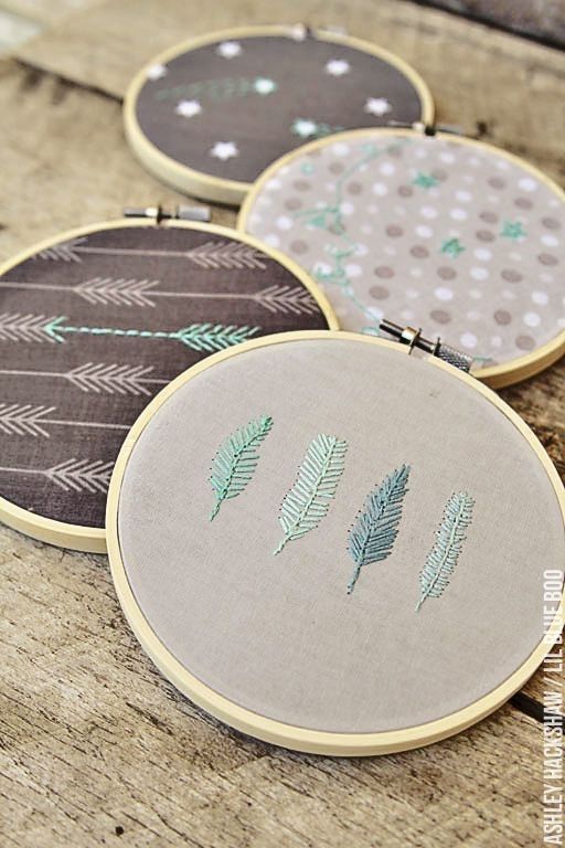 Creative Embroidery Hoop Wall Art Ideas Using Printed Fabric (View 15 of 15)
