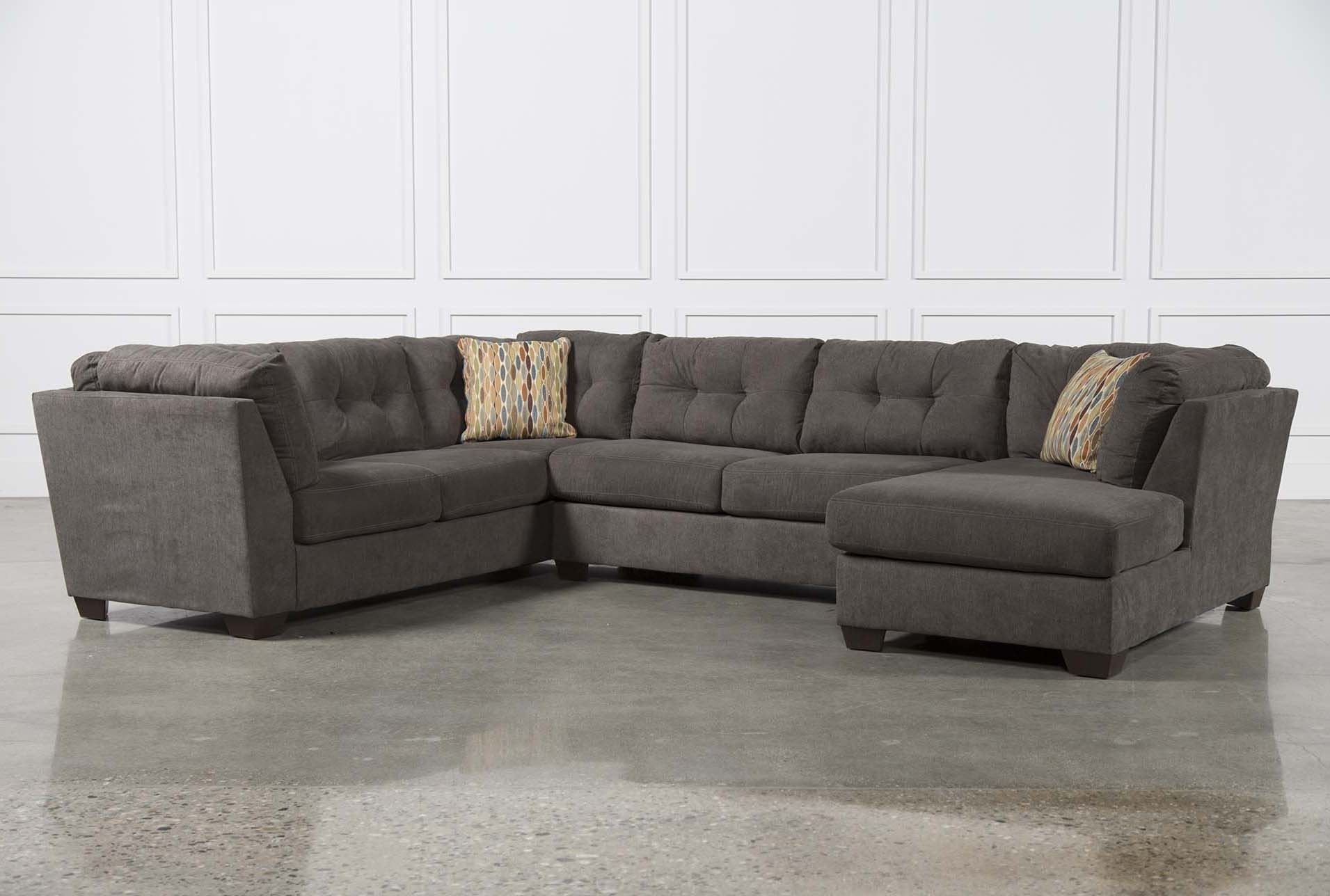 Delta City Steel 3 Piece Sectional W/sleeper & Right Facing Chaise Throughout 3 Piece Sectional Sleeper Sofas (View 1 of 10)