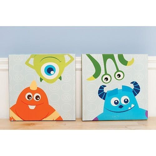 Disney Baby Monsters Inc. Premier 2 Piece Canvas Wall Art – Kids With Kidsline Canvas Wall Art (Photo 4 of 15)