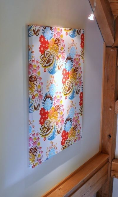 Diy Wall Art Nail Strips Of Wood Together And Staple Fabric Over With Regard To Fabric Wall Art Patterns (View 6 of 15)
