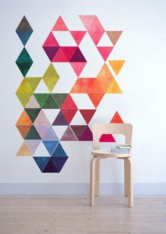 Dream In Color. | Minimalist, Walls And Wall Decor With Regard To Geometric Fabric Wall Art (Photo 9 of 15)