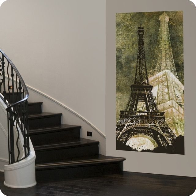 Eiffel Tower Canvas Wall Art – Contemporary – Entry – San Inside Eiffel Tower Canvas Wall Art (Photo 1 of 15)