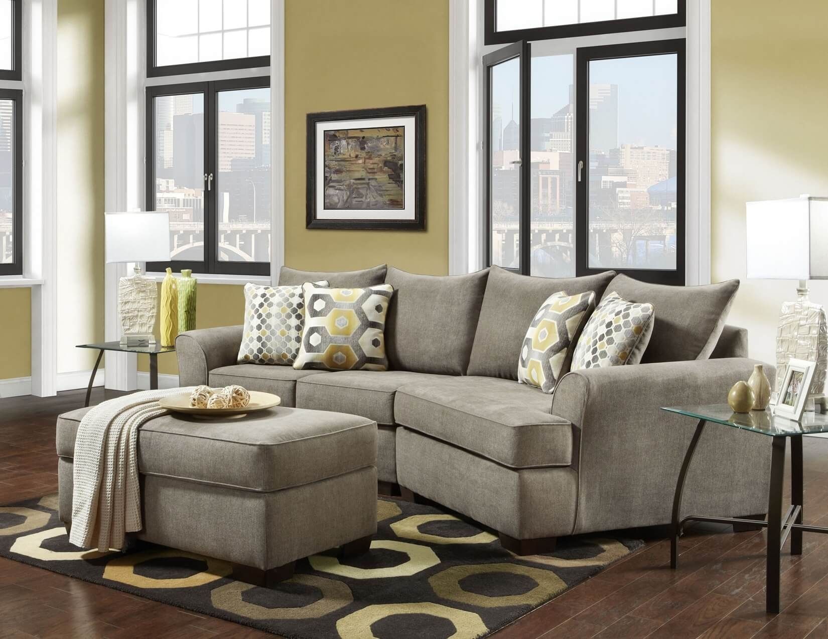 Essence Platinum 3 Pc Cuddler Sectional | Sectional Sofa Sets With Regard To Cuddler Sectional Sofas (View 7 of 10)