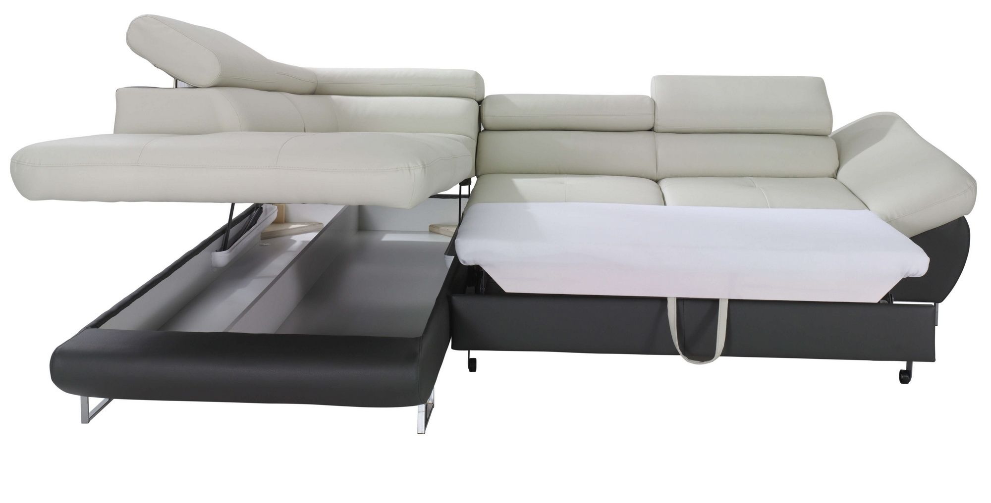 Fabio Sectional Sofa Sleeper With Storage, Creative Furniture Throughout Sectional Sofas With Storage (Photo 6183 of 7825)