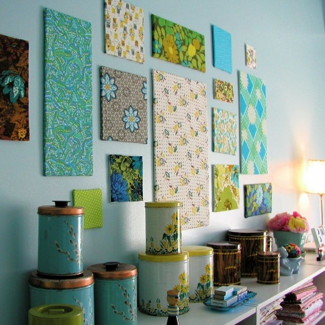 Fabric Panel Wall Art | 40 Genius No Sew Diy Projects  I Can See Within No Sew Fabric Wall Art (Photo 1 of 15)