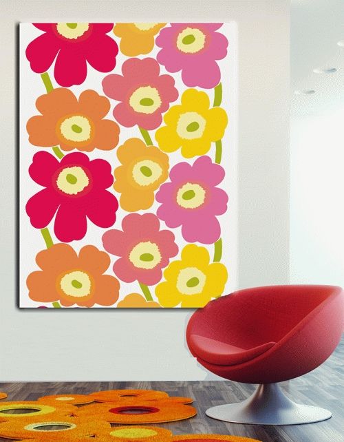 Fabric Wall Art Featuring Marimekko And Other Modern Fabrics In Fabric Wall Hangings Art (View 10 of 15)
