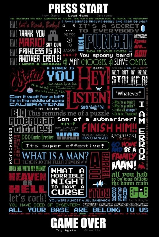 Famous Quotes: Famous Video Game Quotes Cool Video Game Quotes In Gaming Canvas Wall Art (View 11 of 15)