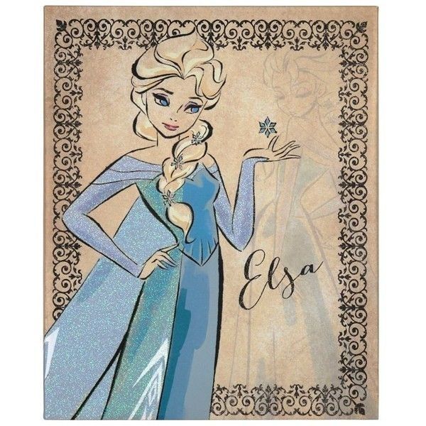 Fashionista Elsa Canvas Art Print ($15) ❤ Liked On Polyvore Within Elsa Canvas Wall Art (View 5 of 15)