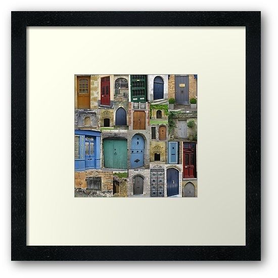 French Doors In France Belgium Europe Chic Cards Posters Decor With European Framed Art Prints (View 10 of 15)