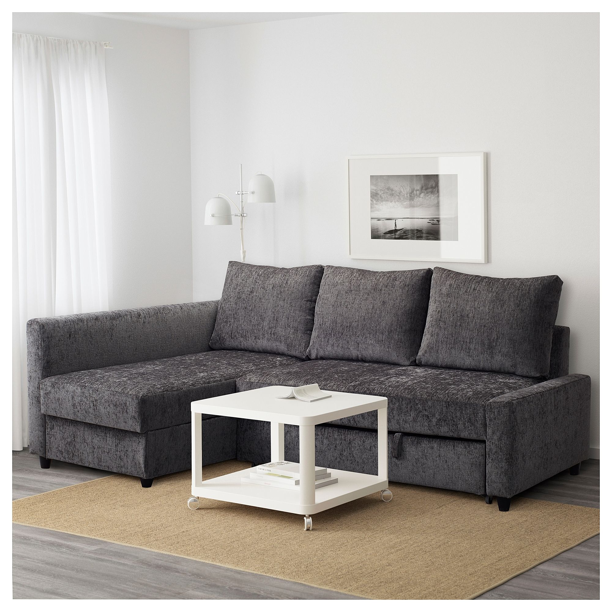 Friheten Corner Sofa Bed With Storage Dark Grey – Ikea Regarding Ikea Corner Sofas With Storage (Photo 6158 of 7825)