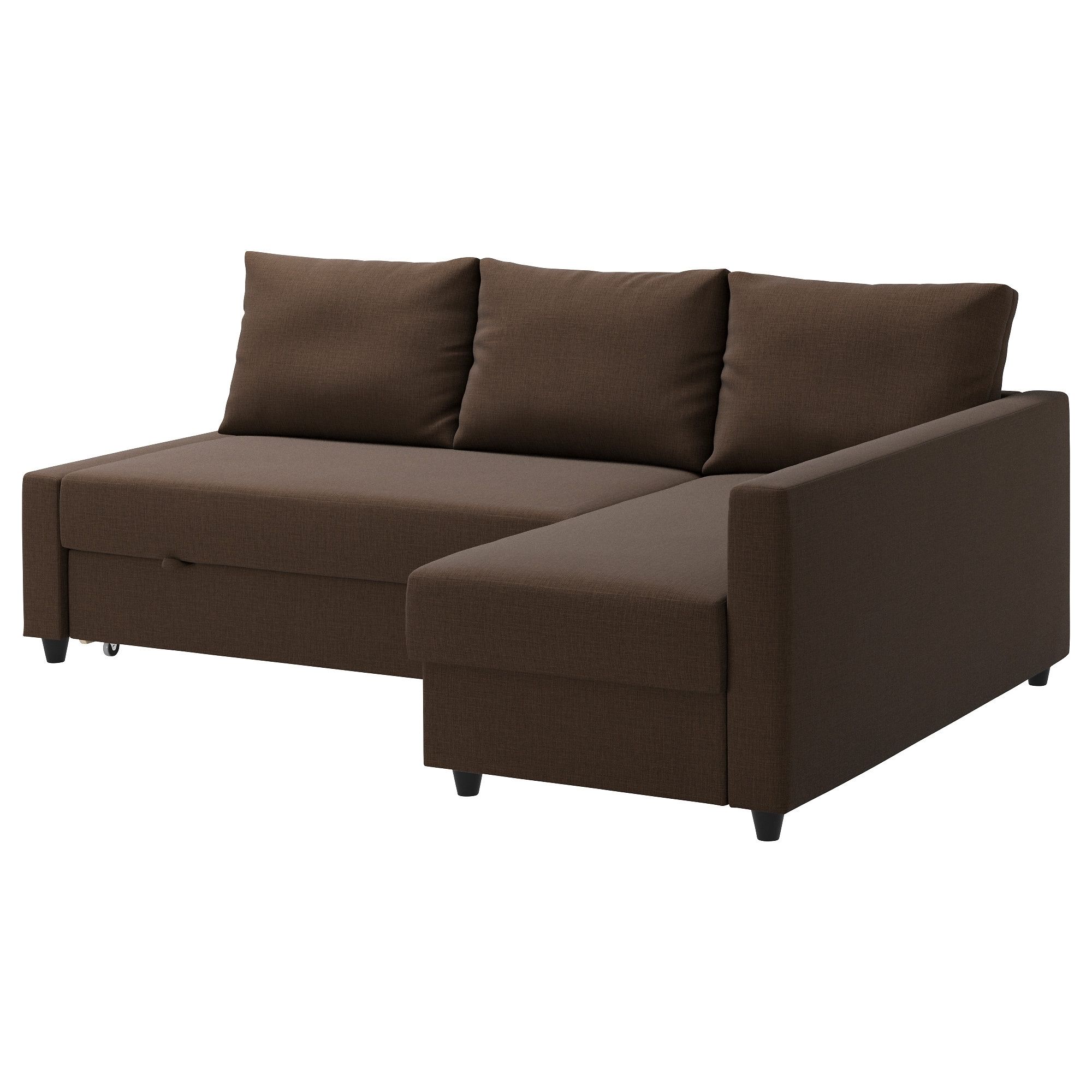 Friheten Corner Sofa Bed With Storage Skiftebo Brown – Ikea In Ikea Corner Sofas With Storage (Photo 6159 of 7825)