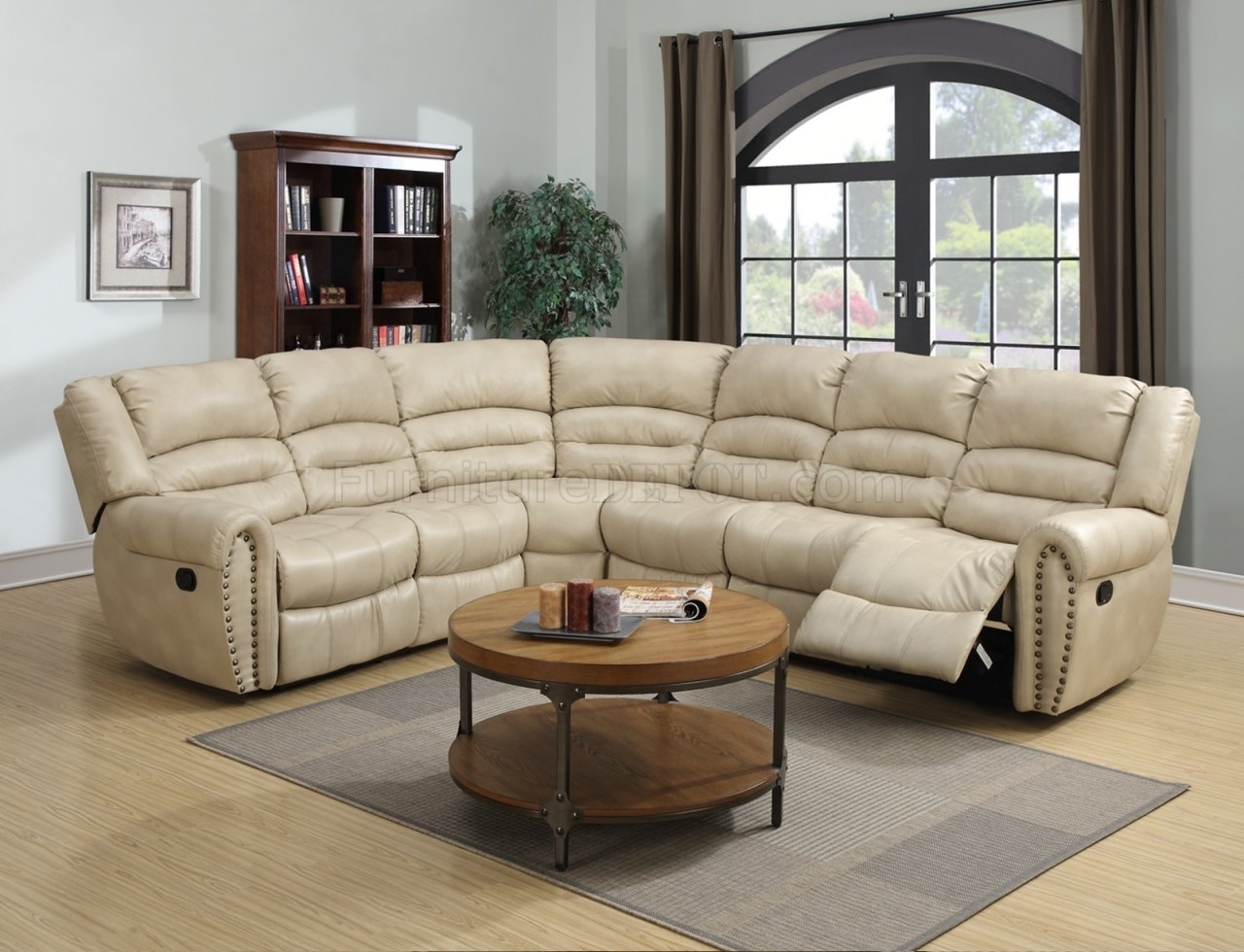 Featured Photo of 10 Ideas of Leather Motion Sectional Sofas