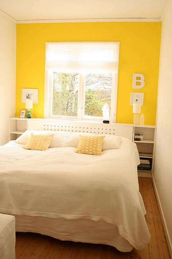 Good Idea To Place The Bad With The Windows On The Back. | Bedroom Intended For Wall Accents For Yellow Room (Photo 11 of 15)