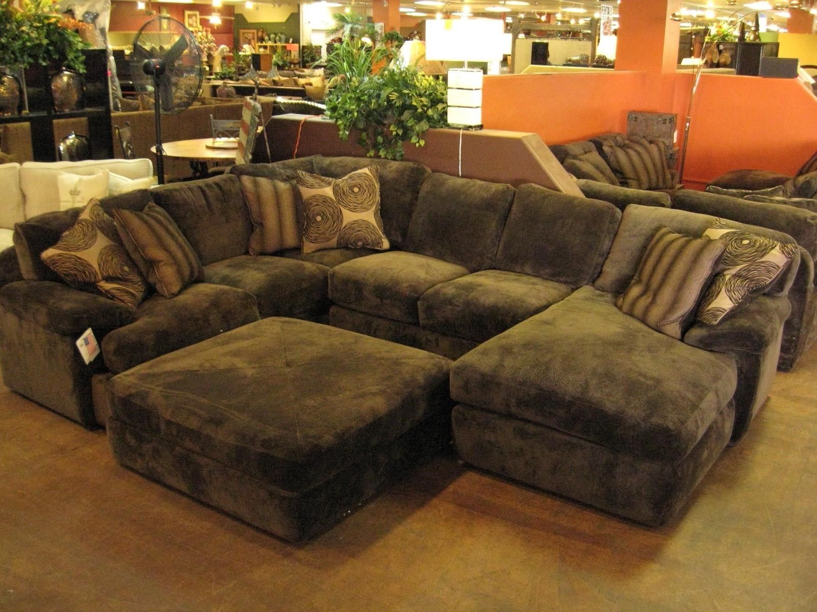 Good Large Sectional Sofa With Ottoman 97 For Sofas And Couches Inside Sectional Sofas With Oversized Ottoman (Photo 6227 of 7825)