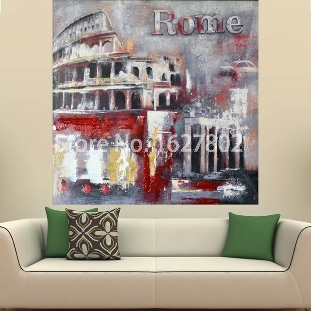 Featured Photo of 2024 Best of Canvas Wall Art of Rome