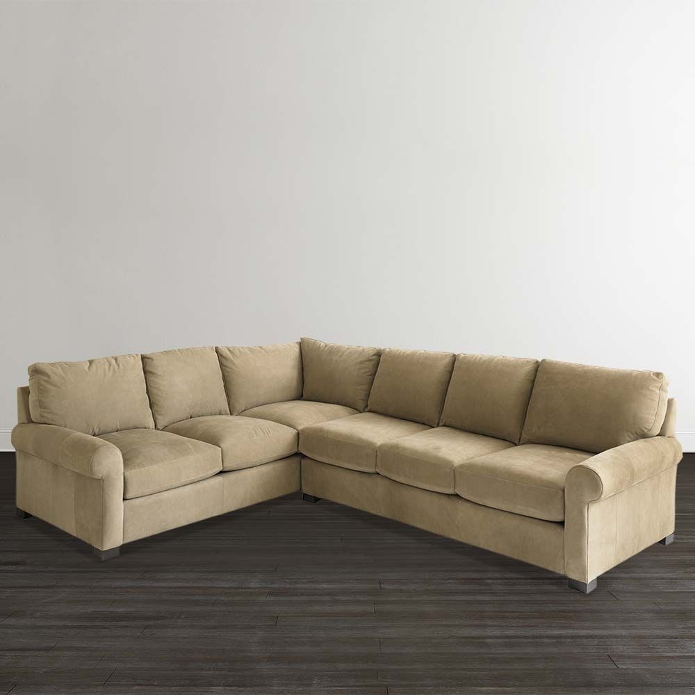 Home Decor: Cozy Leather L Shaped Couch Plus Scarborough Sofa As Regarding L Shaped Sofas (View 6 of 10)