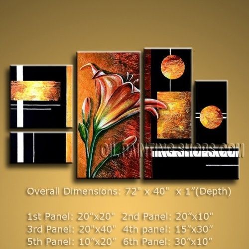 Huge Abstract Oil Painting Canvas Wall Art Modern Contemporary Intended For Oil Paintings Canvas Wall Art (Photo 1 of 15)