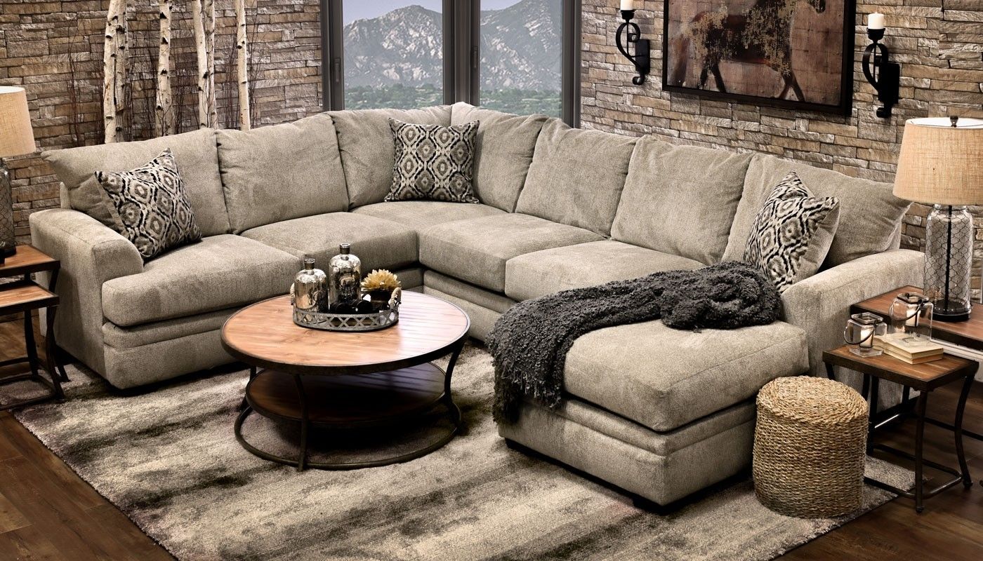 Jillian Platinumshot Fabric Sectional Sofa Fantastic Home Zone In Home Zone Sectional Sofas (View 10 of 10)