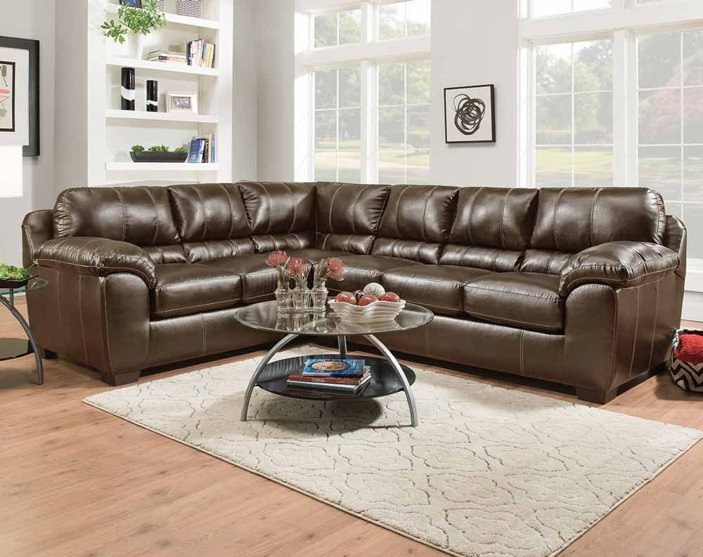 Kiser Cappuccino 2 Pc. Sectional Sofa | American Freight Inside Little Rock Ar Sectional Sofas (Photo 10 of 10)