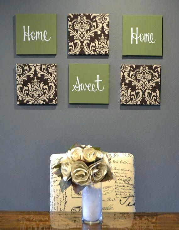 Kitchen Canvas Wall Decor Eat Drink Be Merry Olive Green Brown Pertaining To Eat Canvas Wall Art (Photo 14 of 15)