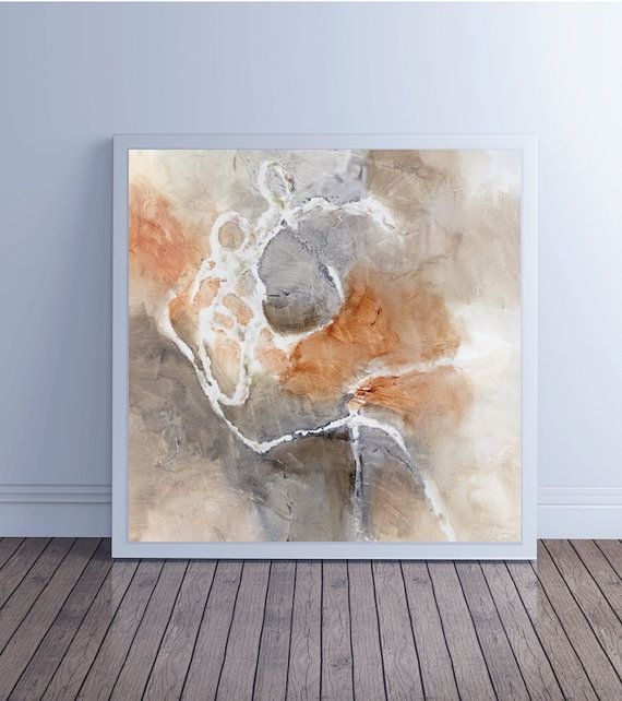 Large Abstract Painting, Canvas Art, Abstract Art, Canvas Giclee In Neutral Abstract Wall Art (Photo 11 of 15)