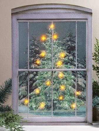 Lighted Canvas Pictures – Christmas Tree Hill With Regard To Lighted Canvas Wall Art (View 14 of 15)