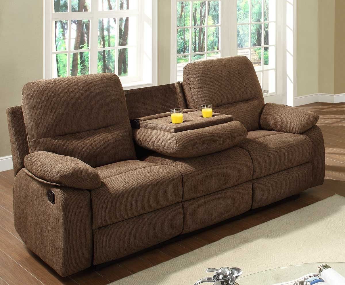 Living Room. Modern Living Room Sofa Ideas: Brown Velvet Sectional Regarding Sectional Sofas With Cup Holders (Photo 8 of 10)