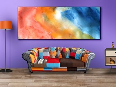 Living Room Wall Art Mockupgraphicsfuel (rafi) – Dribbble Regarding Mockup Canvas Wall Art (View 6 of 15)