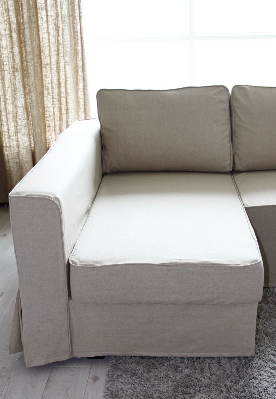 Loose Fit Linen Manstad Sofa Slipcovers Now Available | Sofa Intended For Manstad Sofas (Photo 6138 of 7825)