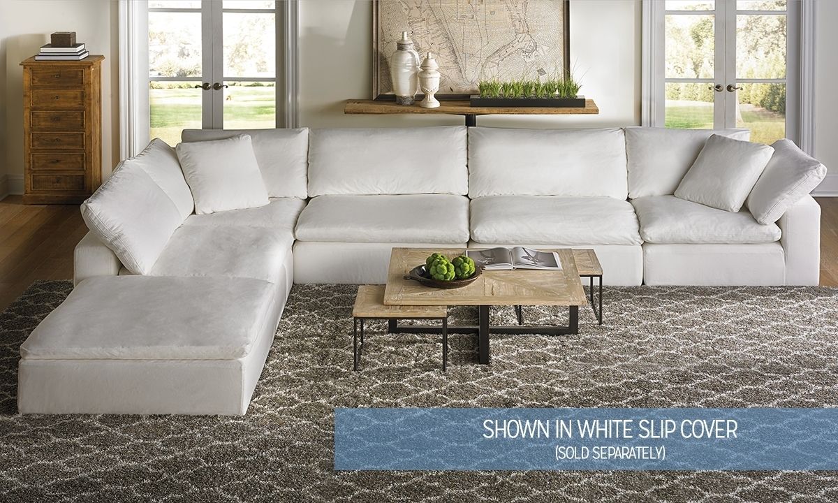Luxe Modular Slipcover Sectional | Haynes Furniture, Virginia's In Modular Sectional Sofas (Photo 1 of 10)