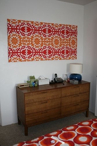 My Favourite Ikea Fabric Turned Wall Hanging! | Crafty Crap Pertaining To Cheap Fabric Wall Art (View 8 of 15)