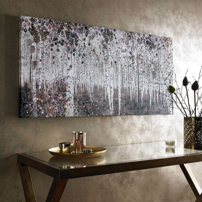 Neutral Watercolour Woods Printed Canvas Wall Artgraham And Regarding House Of Fraser Canvas Wall Art (Photo 1 of 15)