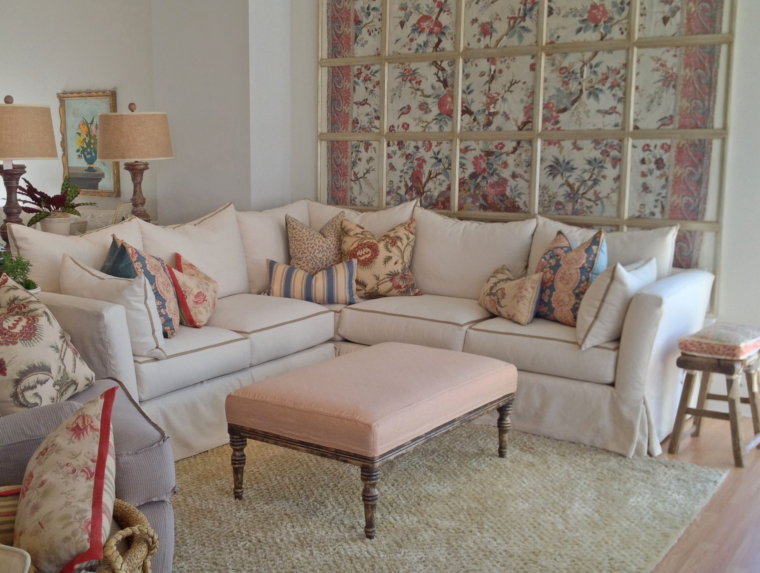 Quatrine Custom Furniture | White Sectional Sofa Couch With Beige For Quatrine Sectional Sofas (Photo 1 of 10)