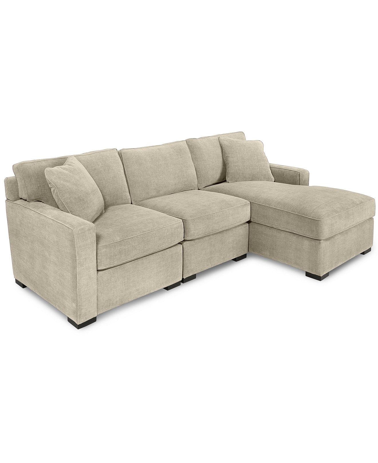 Radley 3 Piece Fabric Chaise Sectional Sofa, Created For Macy's Intended For Kelowna Sectional Sofas (Photo 7 of 10)