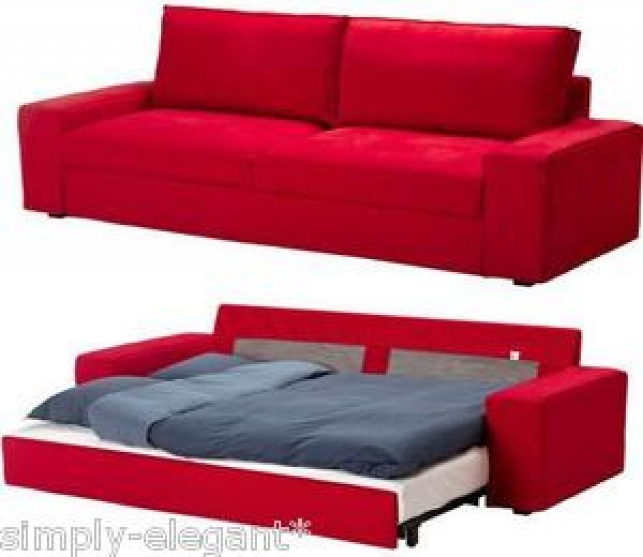 Featured Photo of  Best 12+ of Red Sleeper Sofas