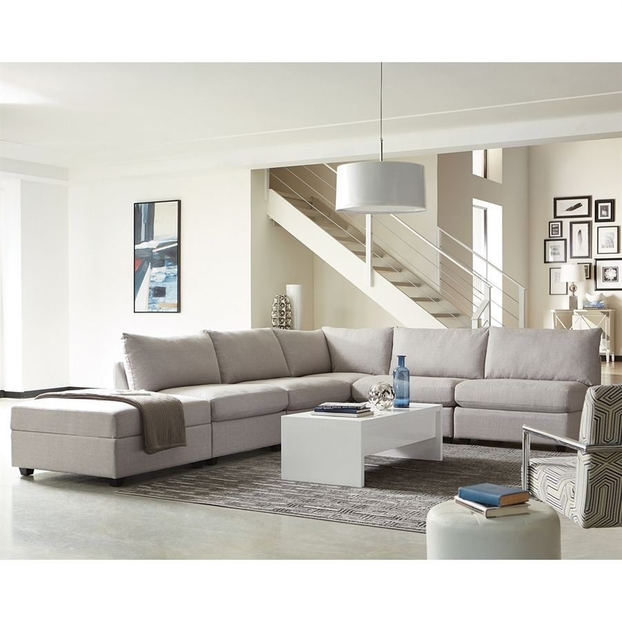 Shop Scott Living Charlotte Casual Gray Sectional At Lowes Within Charlotte Sectional Sofas (View 1 of 10)