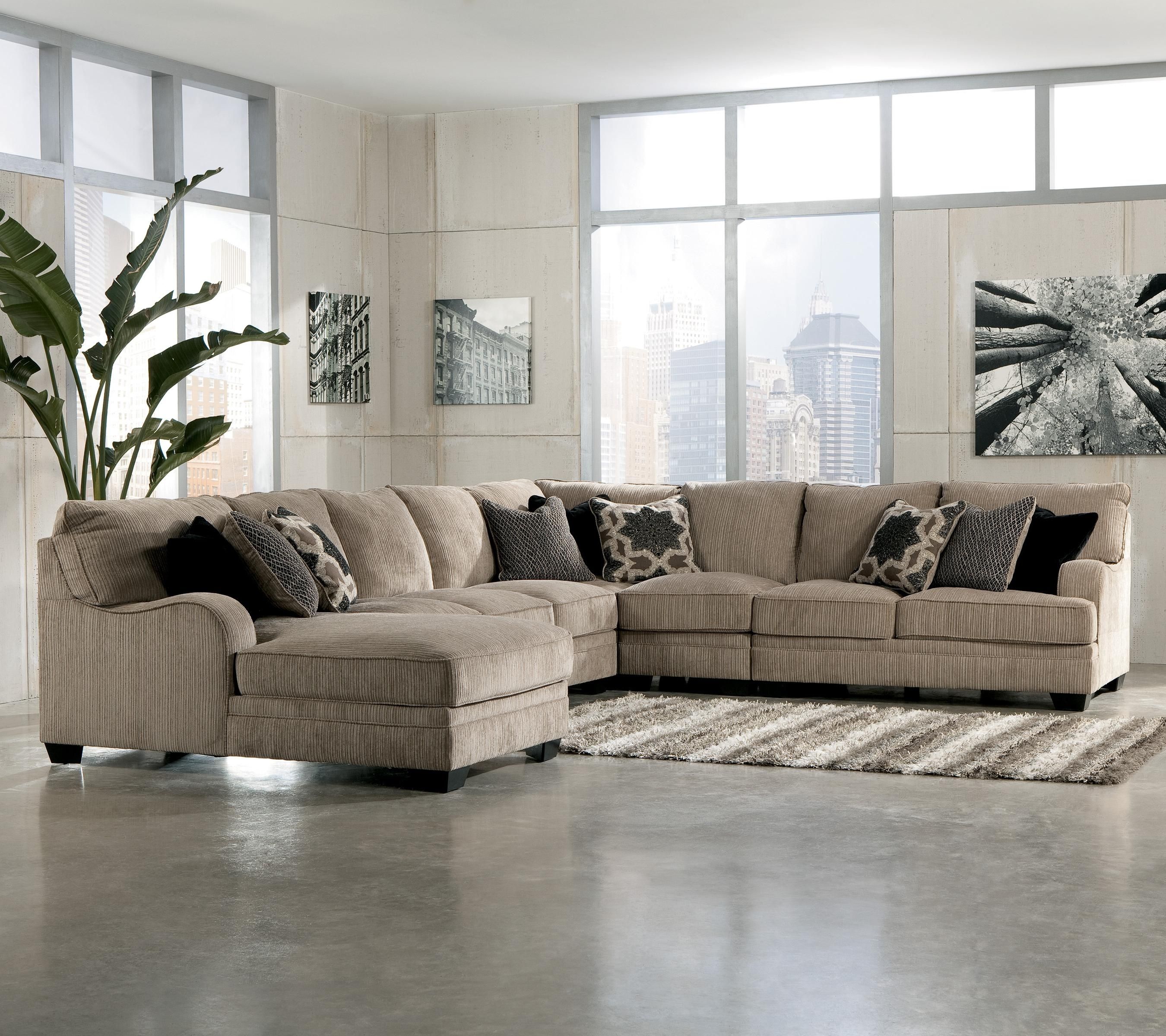 Signature Designashley Katisha – Platinum 5 Piece Sectional Sofa For Rochester Ny Sectional Sofas (View 1 of 10)